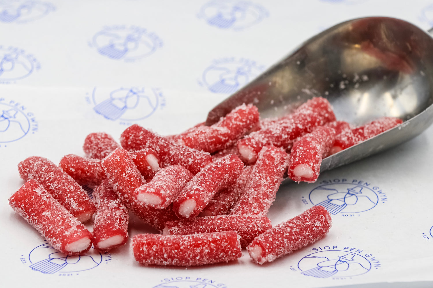 Fizzy Strawberry Pencil Bites