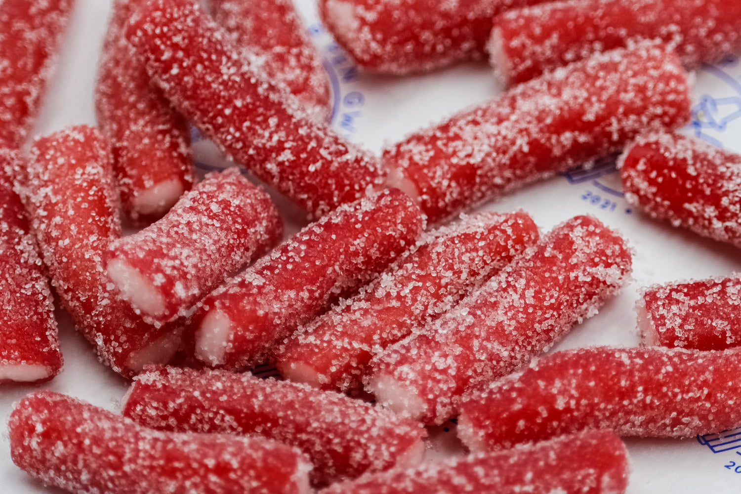 Fizzy Strawberry Pencil Bites