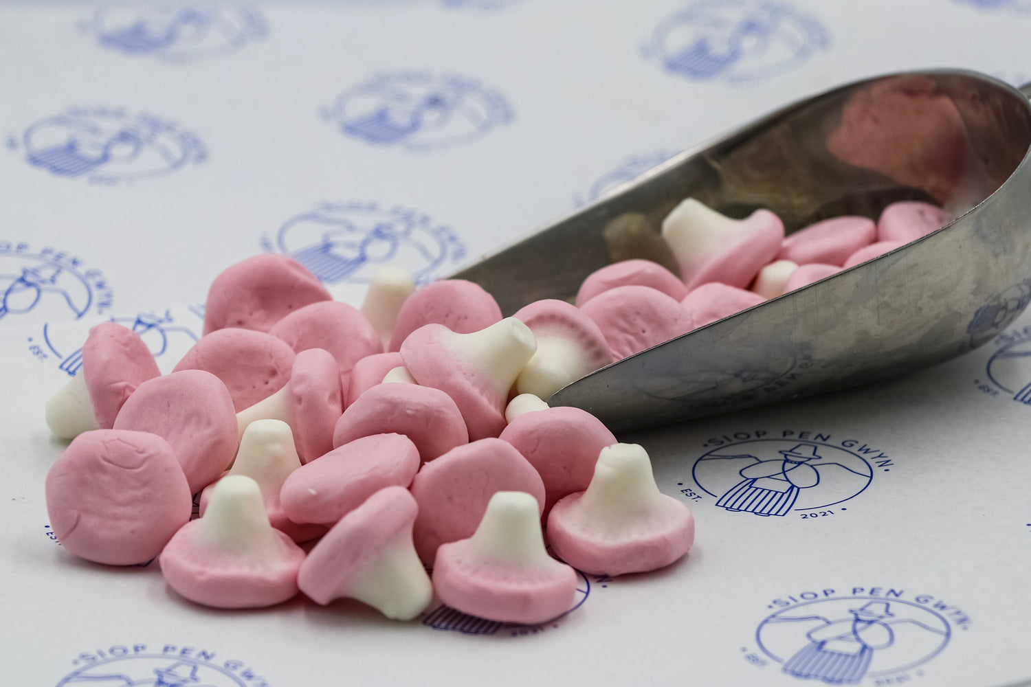 Pink & White Mushrooms